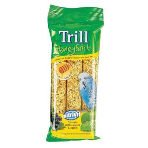 Bird Food | Trill Honeystick For Budgies With Current & Apple, 105gm Bird Food Bird Food