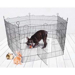 Carriers & Cages | Animal Play Pen, Silver, 6 Panel, 1mx80cm Carriers & Cages Carriers & Cages