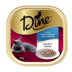 Cat Food | Dine Ocean Fish And Tuna Mornay Topped With Cheese, 85gm Cat Food Cat Food