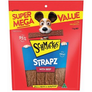 Dog Food | Schmackos Strapz Beef, 1kg Dog Food Dog Food