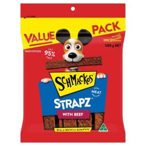 Dog Food | Schmackos Strapz Beef, 500gm Dog Food Dog Food