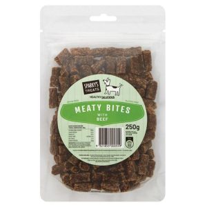 Dog Food | Sparkys Meaty Bites w/ Beef, 250gm Dog Food Dog Food