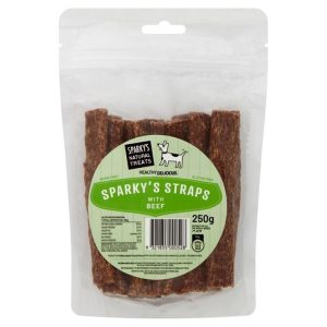 Dog Food | Sparkys Straps w/ Beef, 250gm Dog Food Dog Food