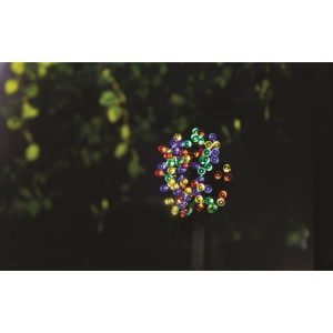 Lighting | Solar String Lights 50 LED, Multi Coloured Garden Lighting