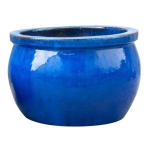 Pots & Plants | Ceramic Blue Pot, Size A Garden Pots & Plants