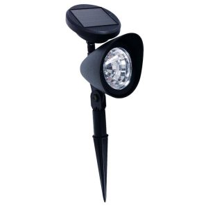 Lighting | Solar Spot Light Black, 30cm Garden Lighting