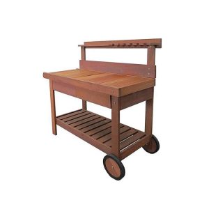 Outdoor Furniture | H&G Sarawak Timber Utility Cart Outdoor Furniture Outdoor Furniture