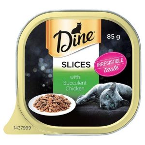 Cat Food | Dine Chicken Slices, 85gm Cat Food Cat Food