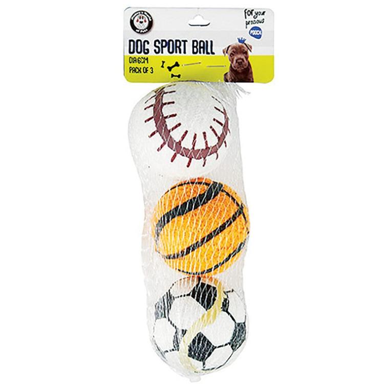 Dog Toys | Sport Balls, 3pk Dog Toys Dog Toys